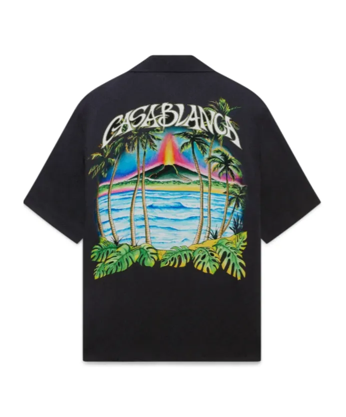 Casablanca Short-Sleeved Straight-Hem Shirt