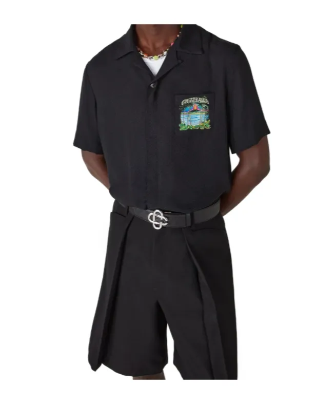 Casablanca Short-Sleeved Straight-Hem Shirt