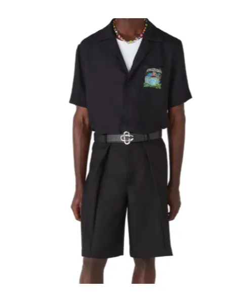 Casablanca Short-Sleeved Straight-Hem Shirt