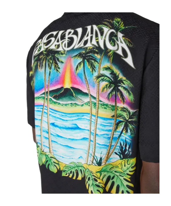 Casablanca Short-Sleeved Straight-Hem Shirt