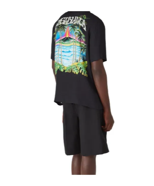 Casablanca Short-Sleeved Straight-Hem Shirt