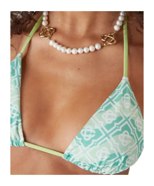 Wavy Monogram Bikini Top