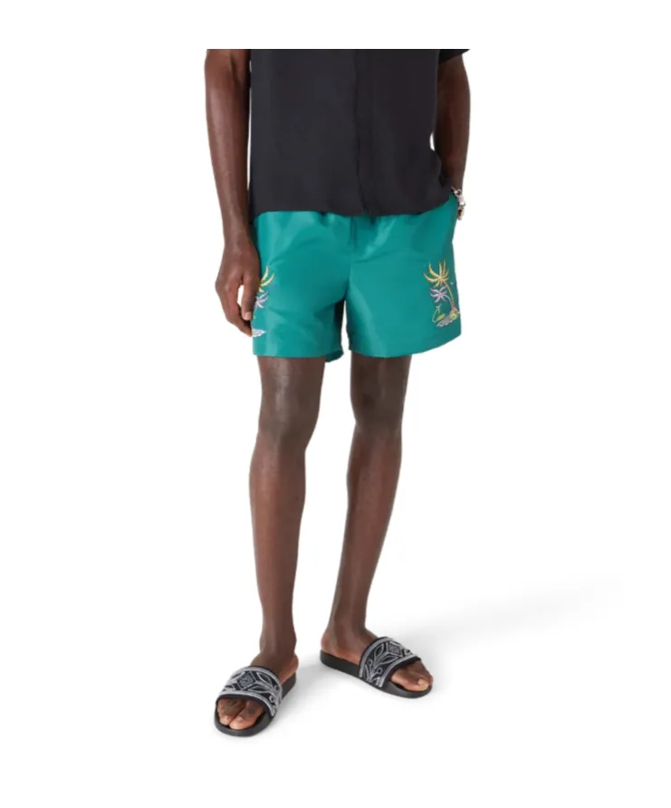 Casablanca Casa Embroidery Swim Shorts