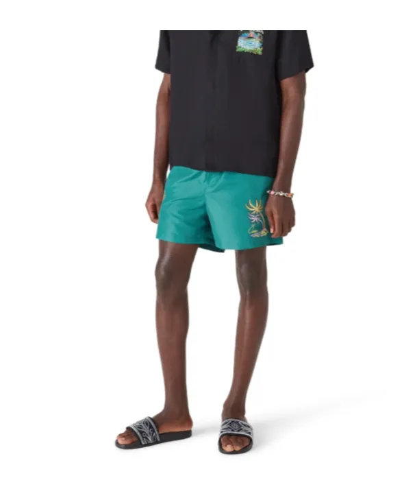 Casablanca Casa Embroidery Swim Shorts