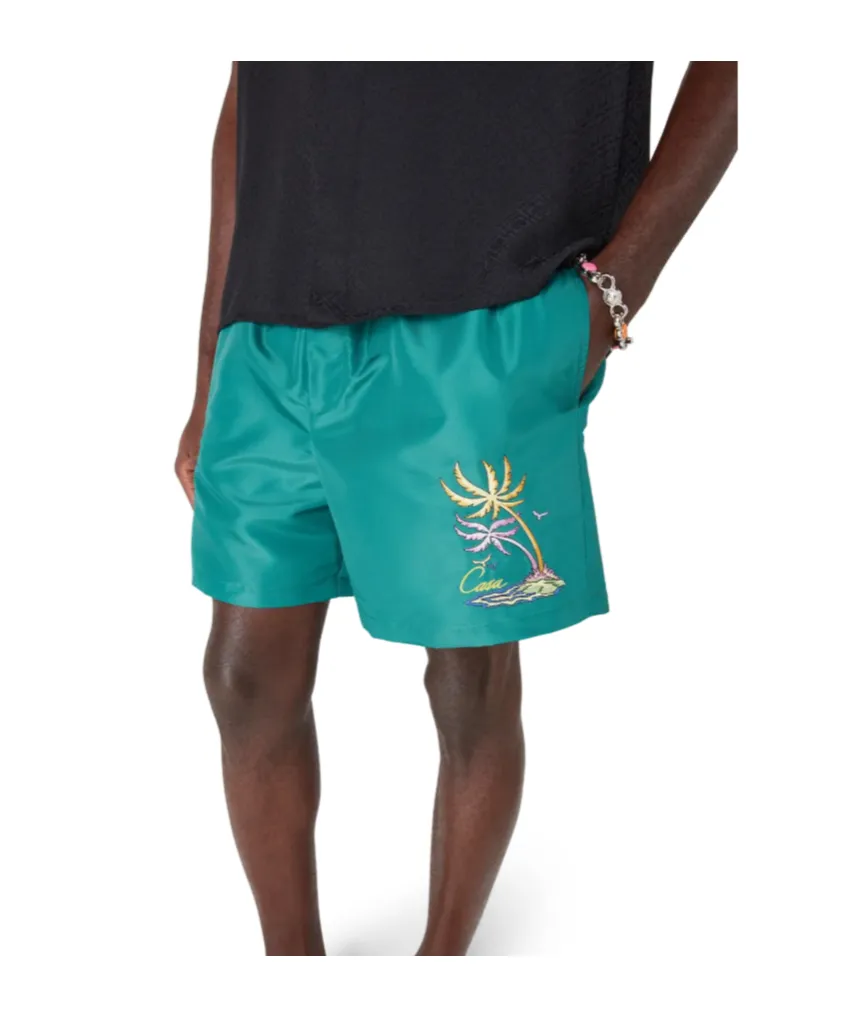 Casablanca Casa Embroidery Swim Shorts