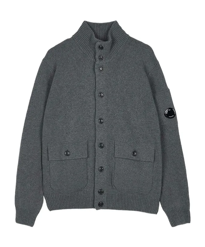 Button-Down Long-Sleeved Knitwear