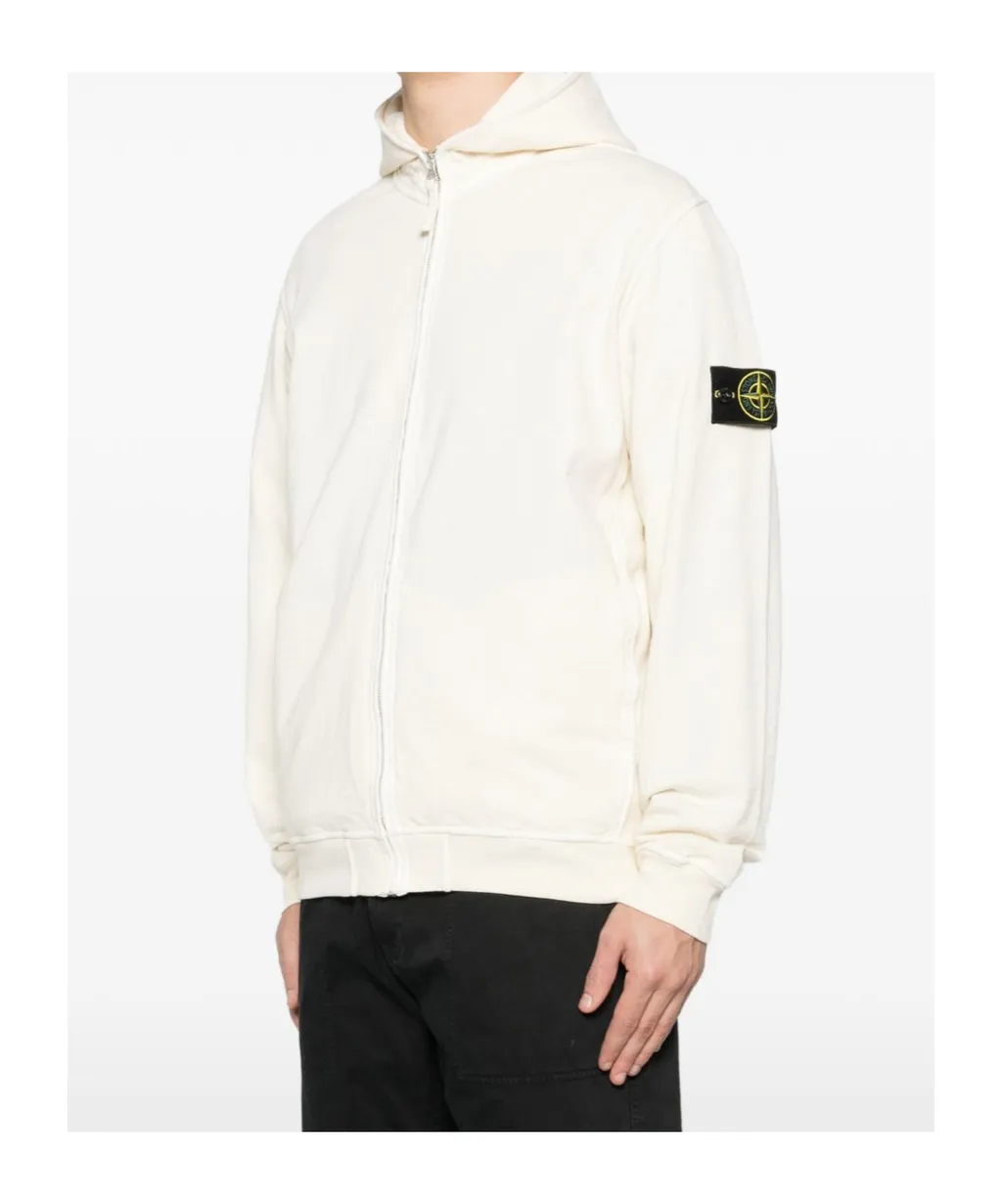 Long-Sleeved Zippered Sweatshirt