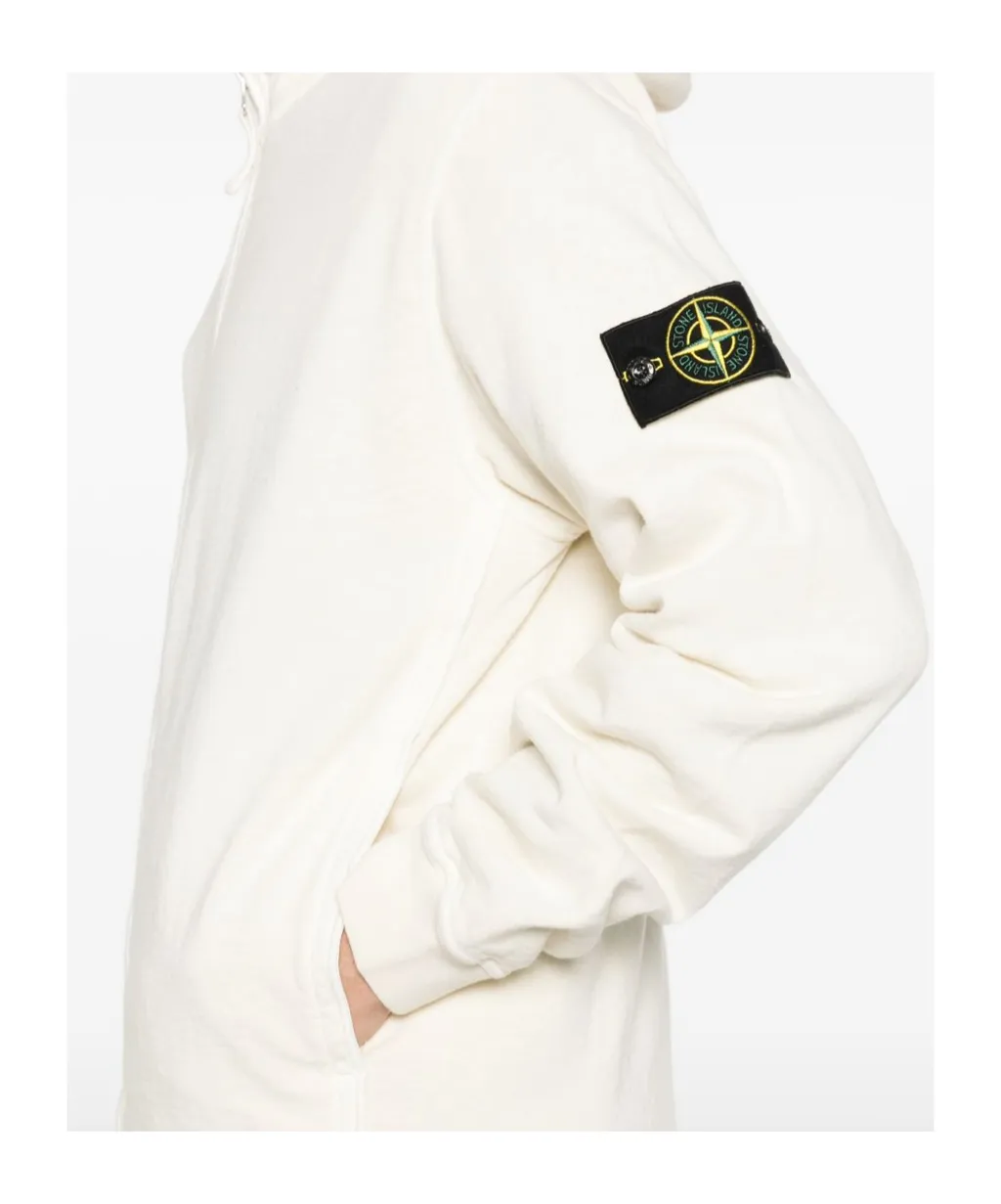 Long-Sleeved Zippered Sweatshirt