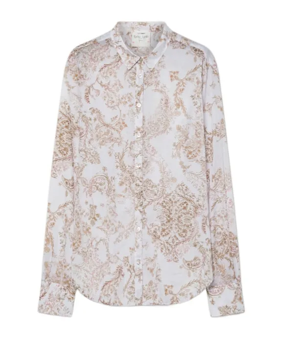 Regular—Fit Voile Shirt “Nontiscordardime”