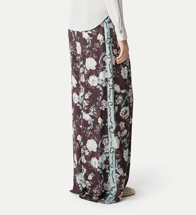Jacquard Trousers “Peonia My Love”