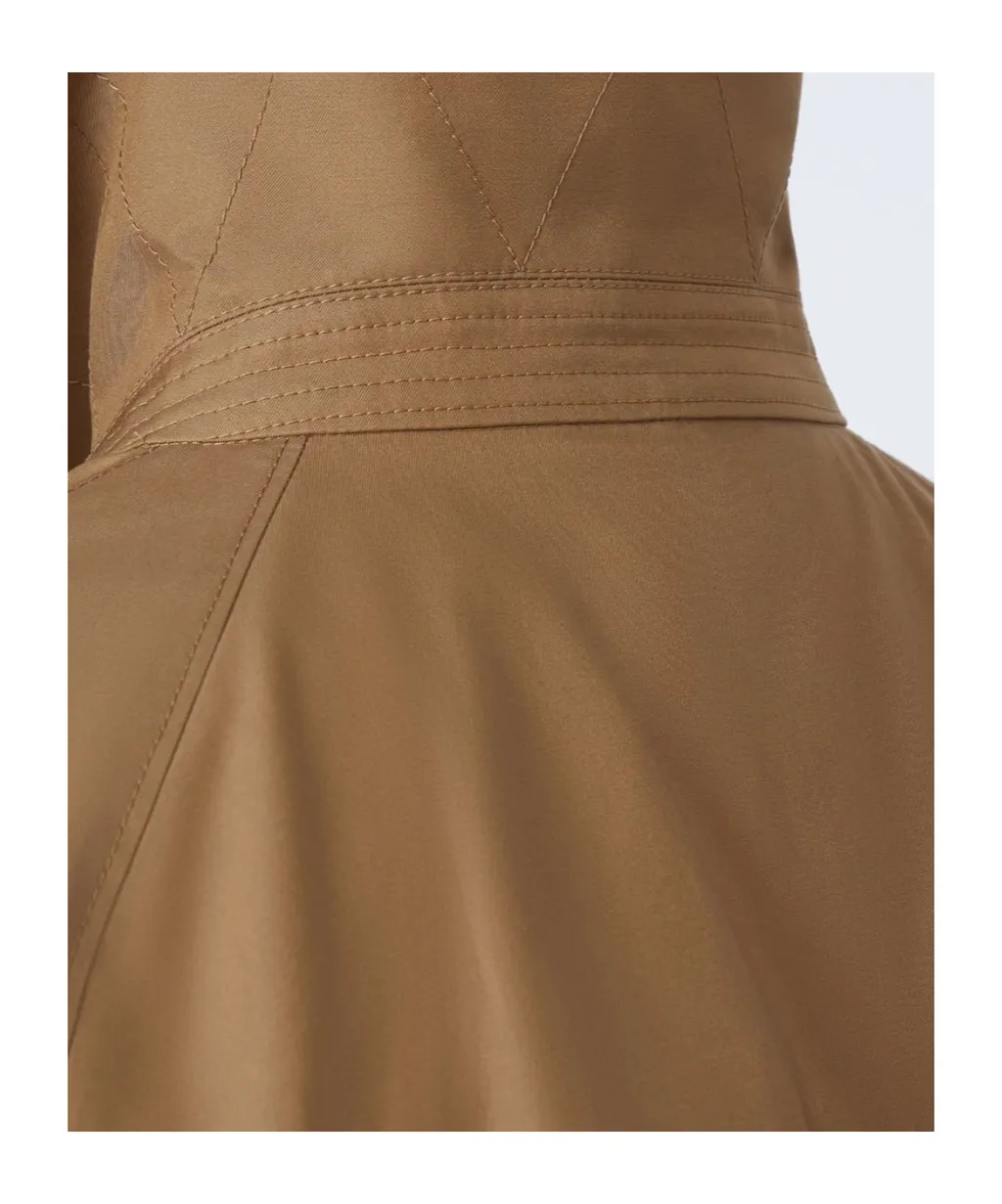 Short Twill Trench Coat