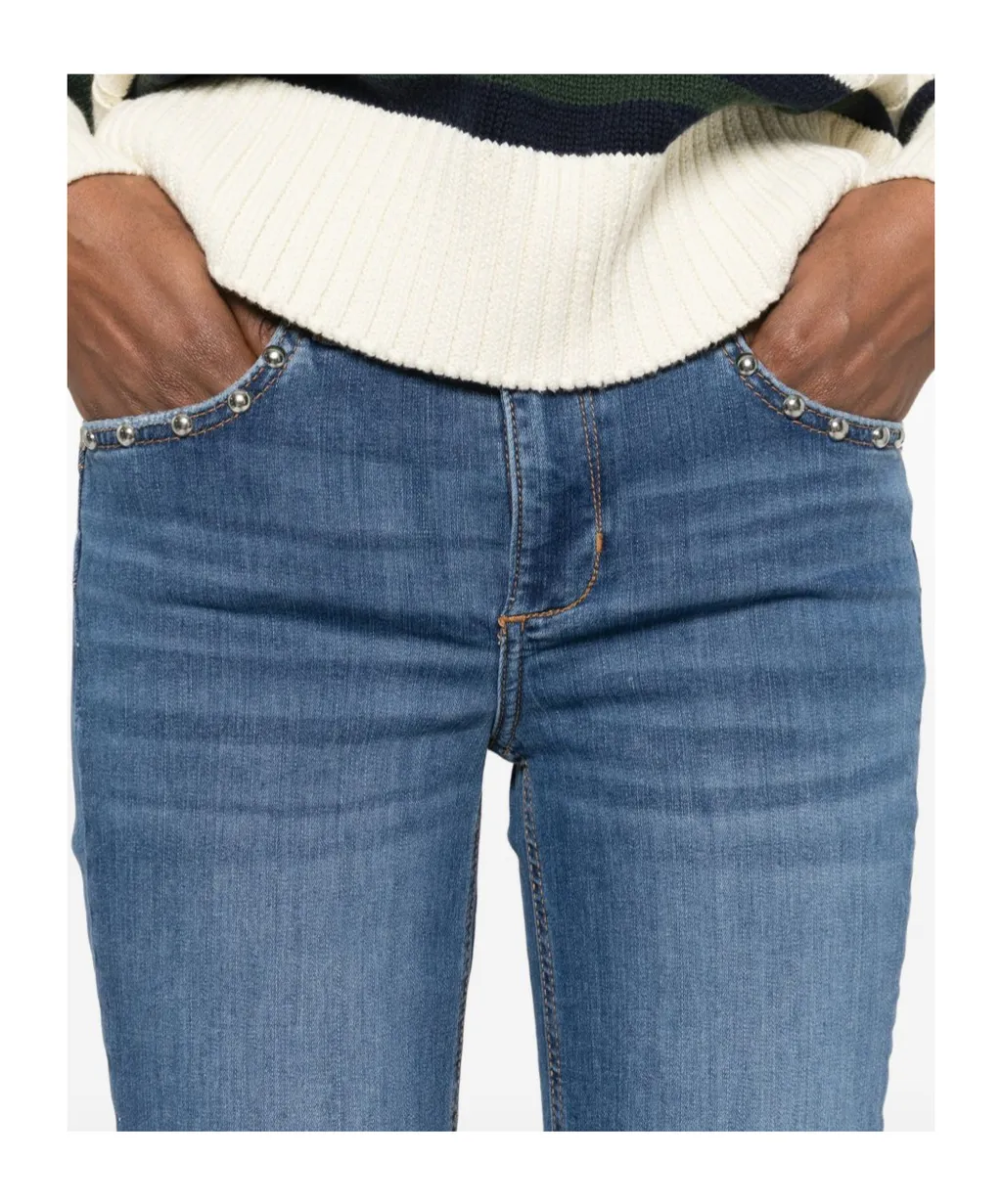 Stud-Pocket Jeans