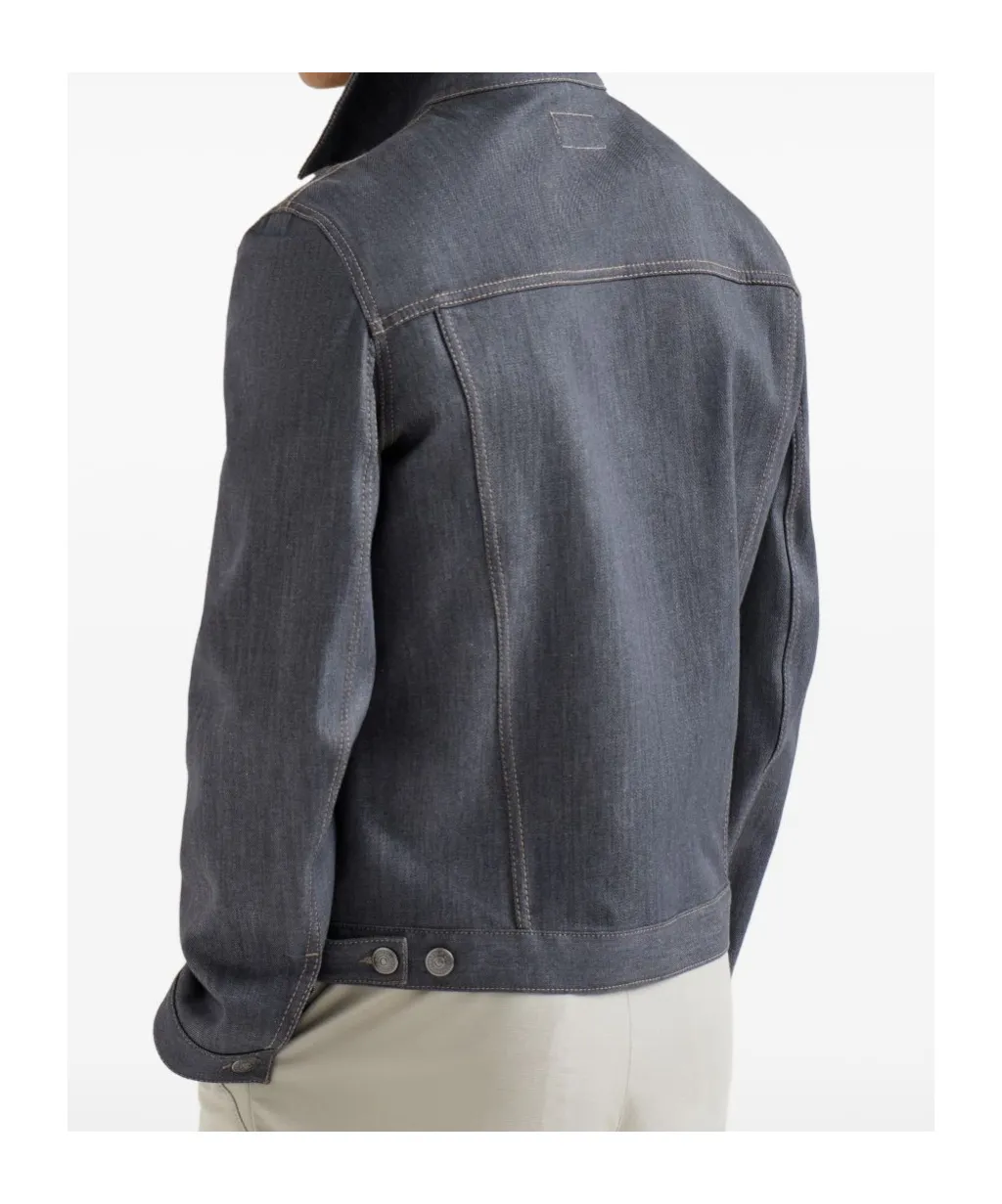 Chest-Pocket Denim Jacket