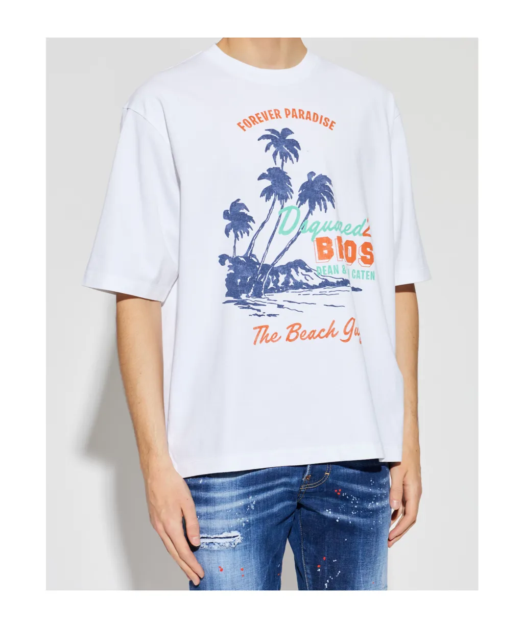 Dsquared2 Pattern-Printed Crewneck T-Shirt