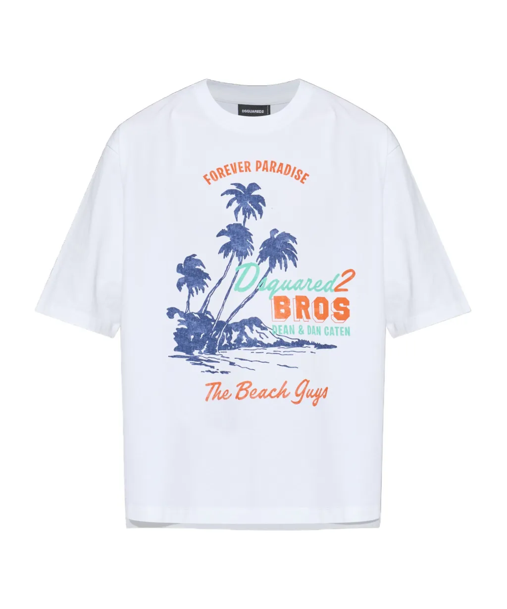 Dsquared2 Pattern-Printed Crewneck T-Shirt
