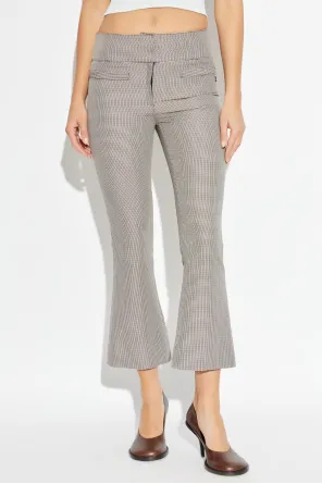 Houndstooth Pattern Trousers