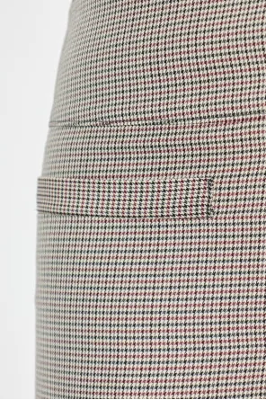 Houndstooth Pattern Trousers