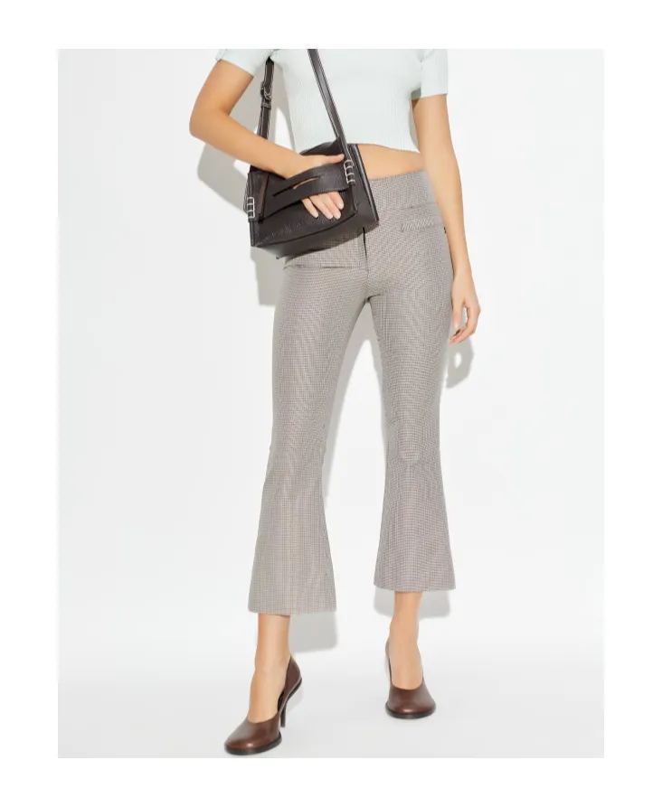Houndstooth Pattern Trousers