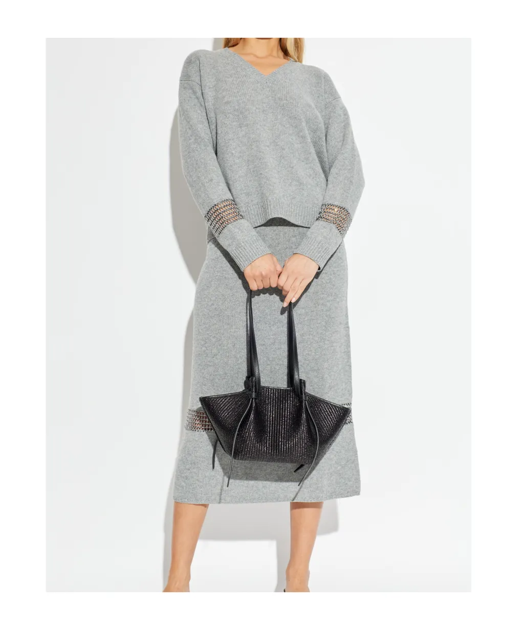 Fabiana Filippi Embellished V-Neck Jumper