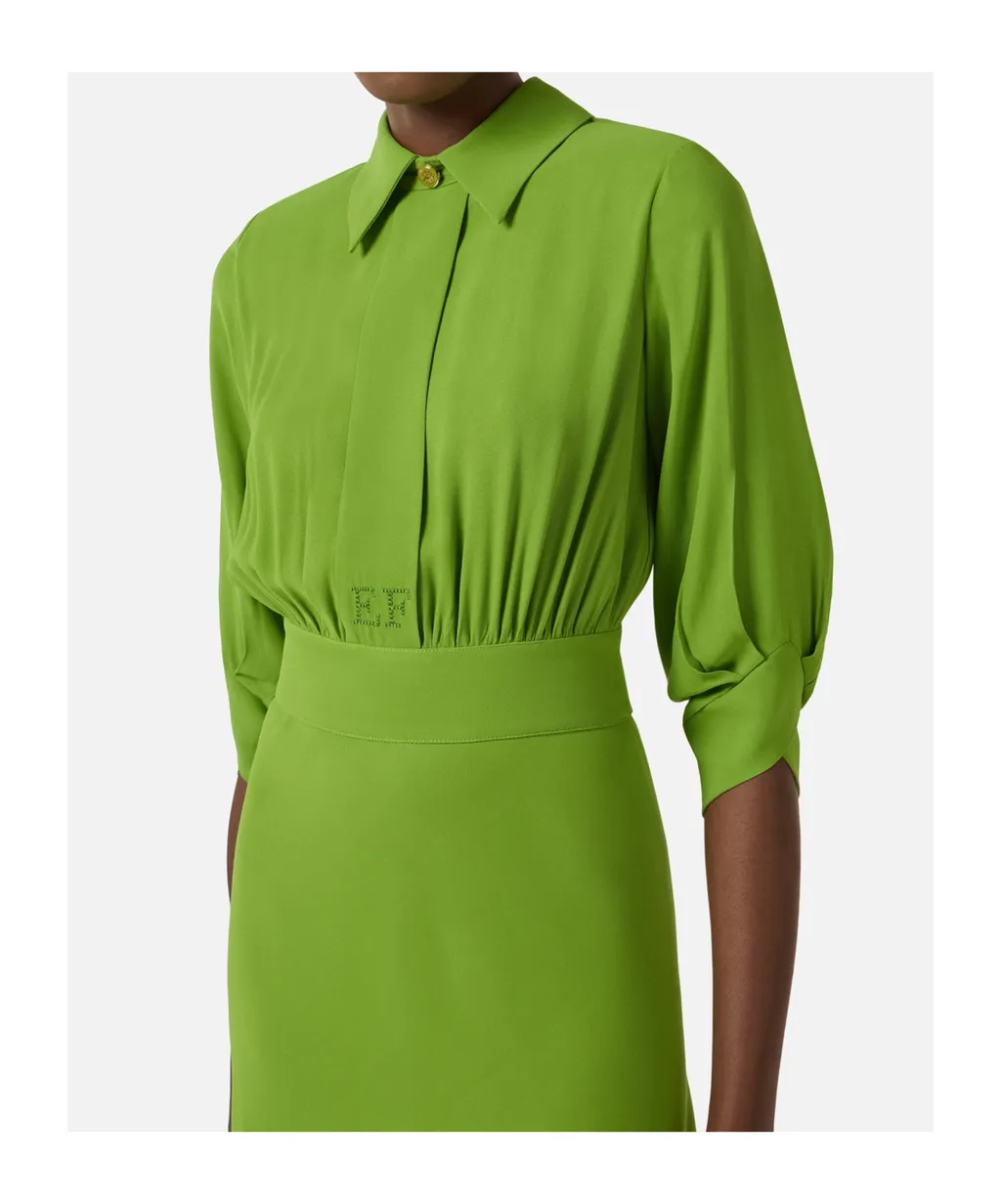 Buttoned Midi Dress