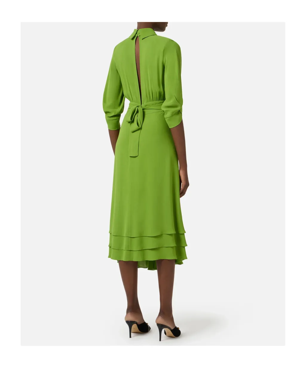 Buttoned Midi Dress