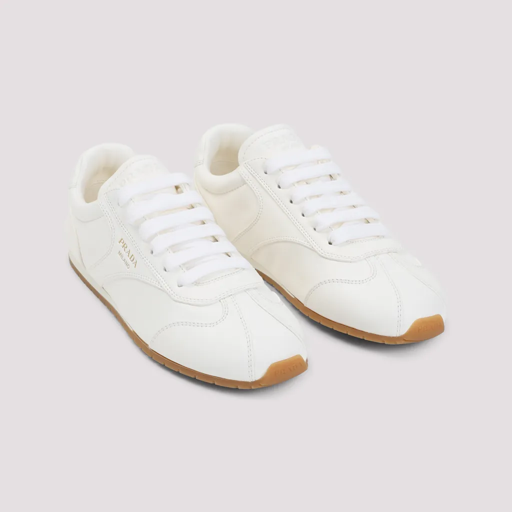 Prada Logo-Printed Lace-Up Sneakers