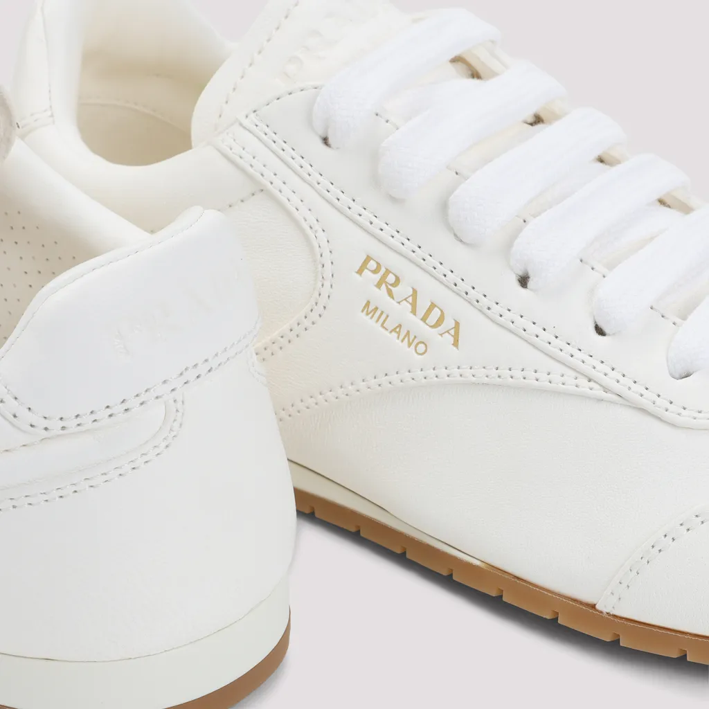 Prada Logo-Printed Lace-Up Sneakers