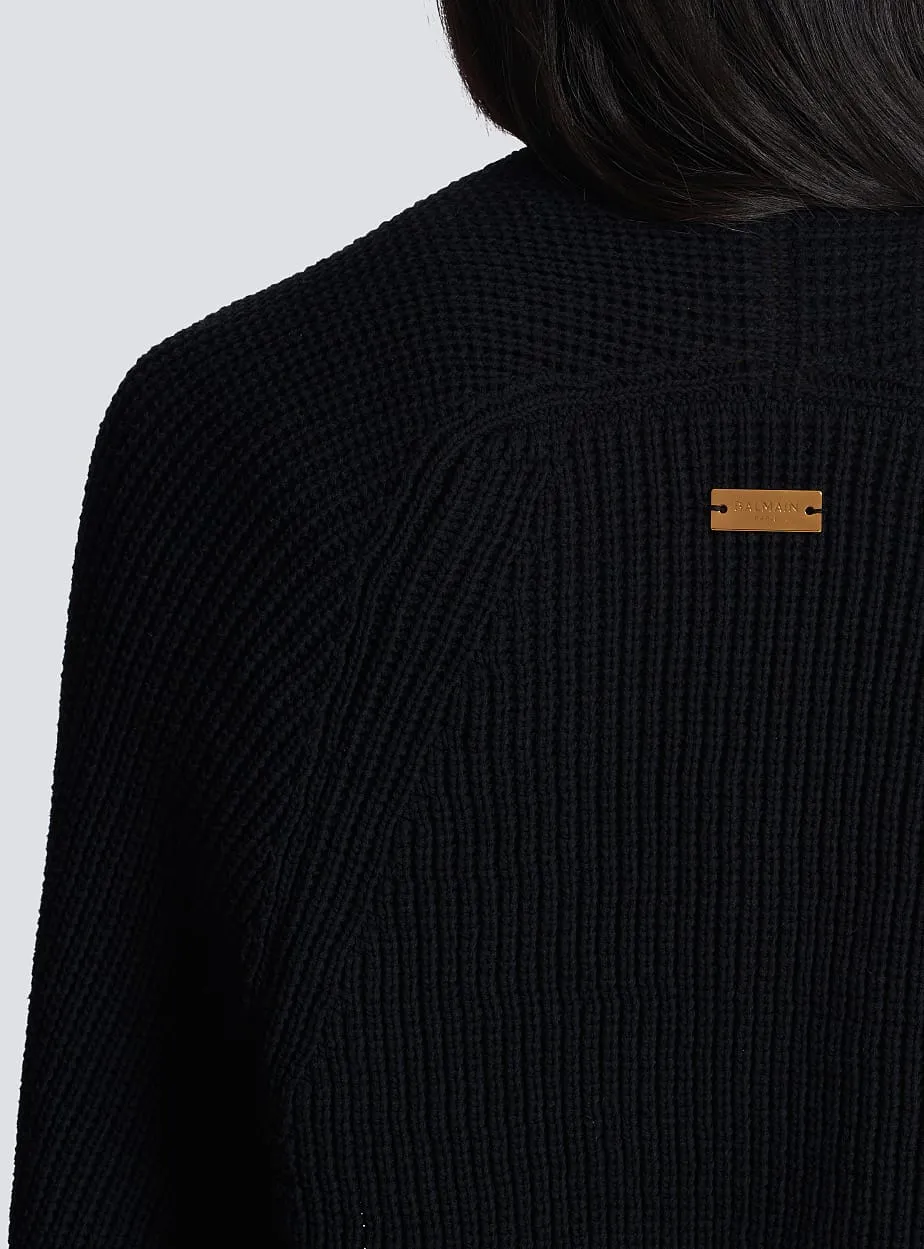 Ribbed Knit Bolero Cardigan
