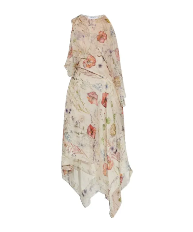 Alexander Mcqueen Floral Printed Sleeveless Dress
