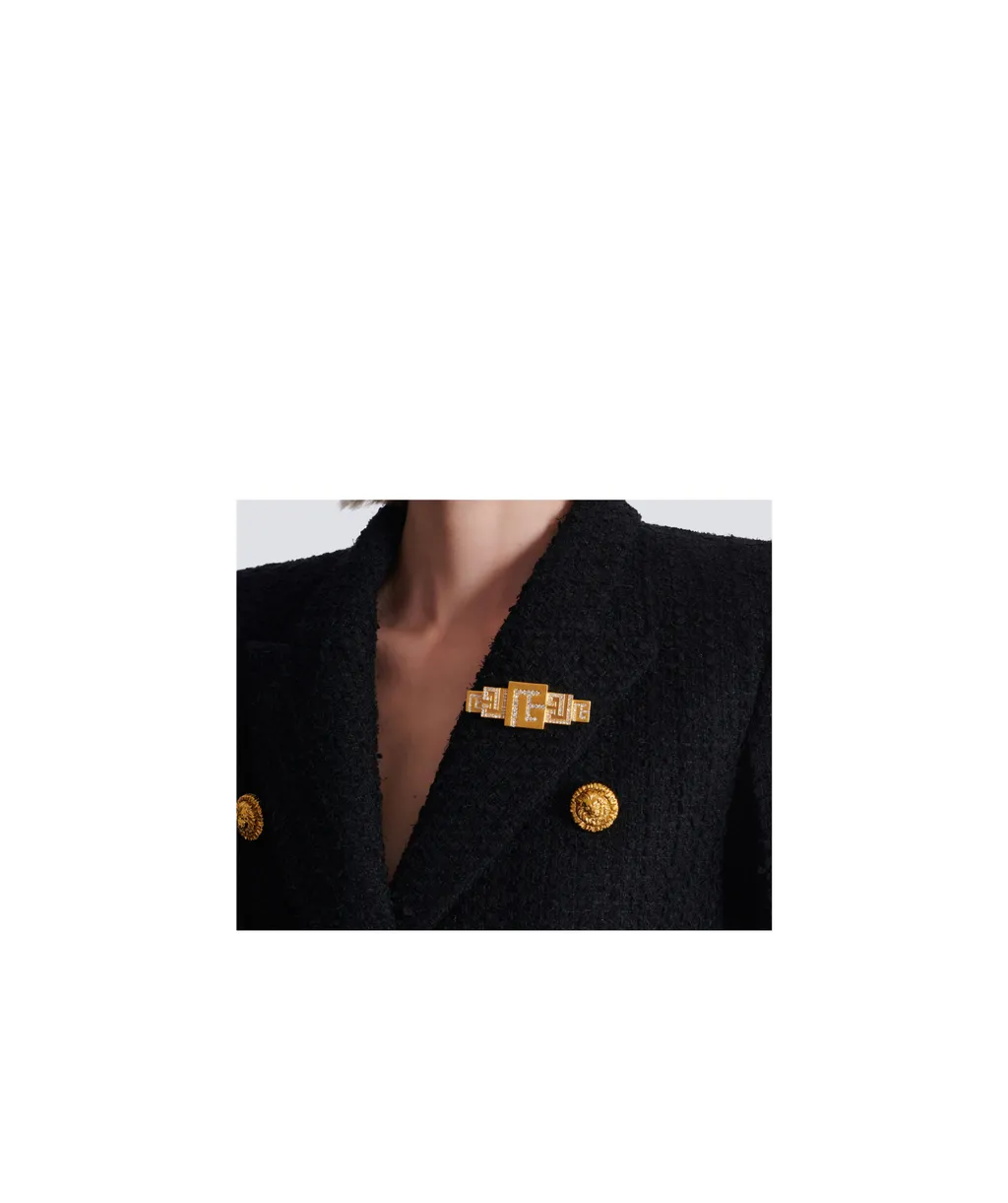 Balmain Embellished 3D Pb Brooch
