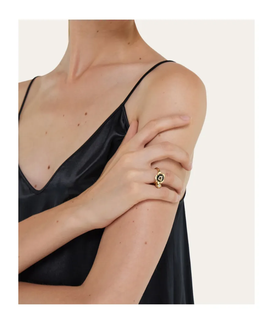 Gancini Charm Ring