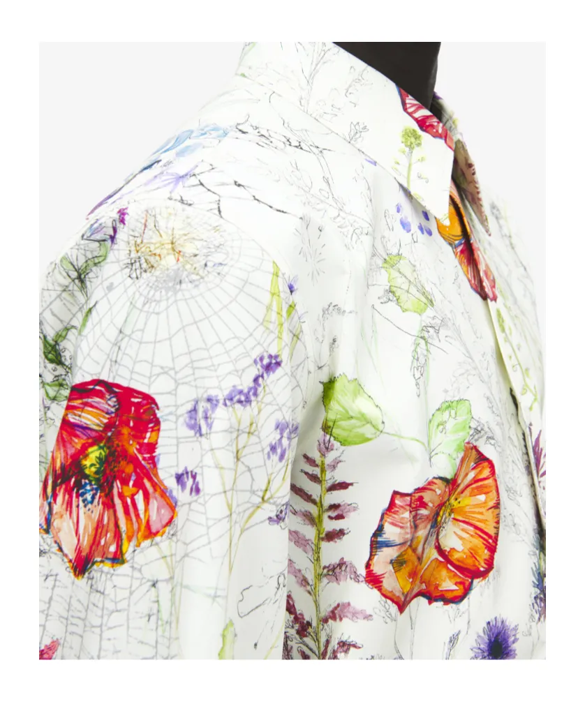 Alexander Mcqueen Meadow Floral Printed Shirt