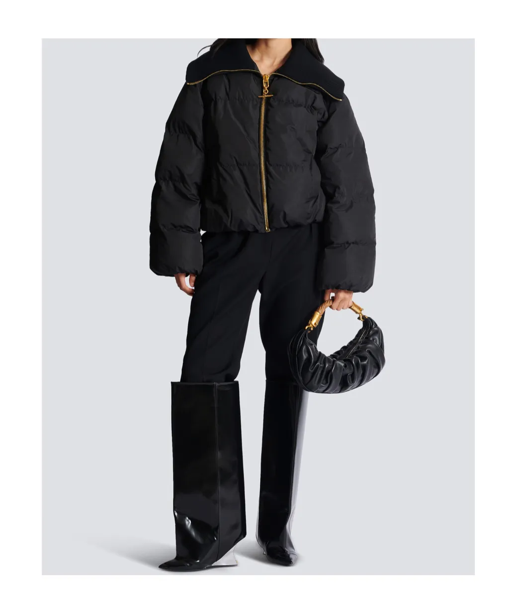 Balmain T-Bar Zipped Padded Jacket
