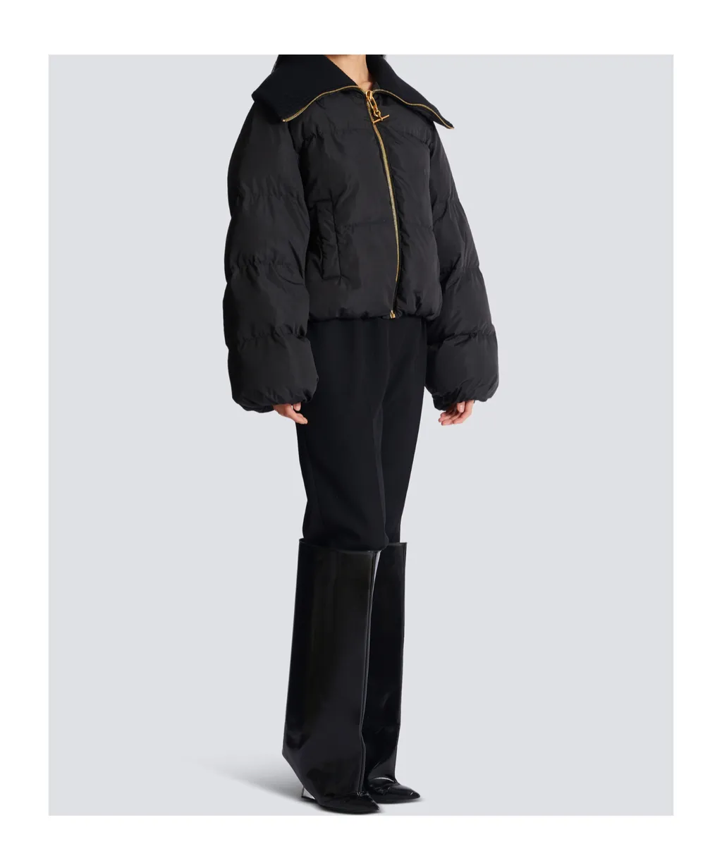 Balmain T-Bar Zipped Padded Jacket