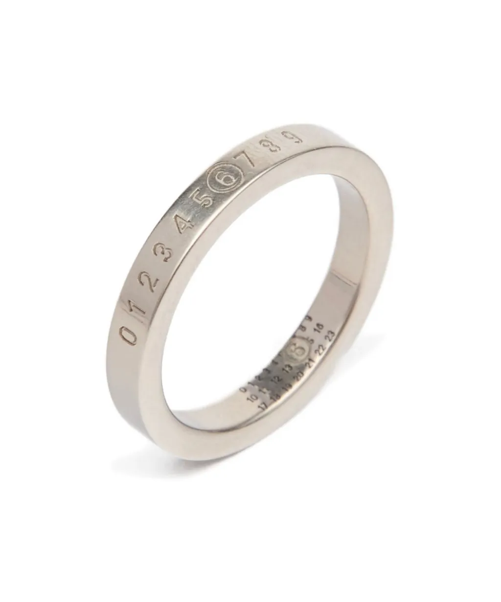 Mm6 Maison Margiela Numeric Engraved Ring