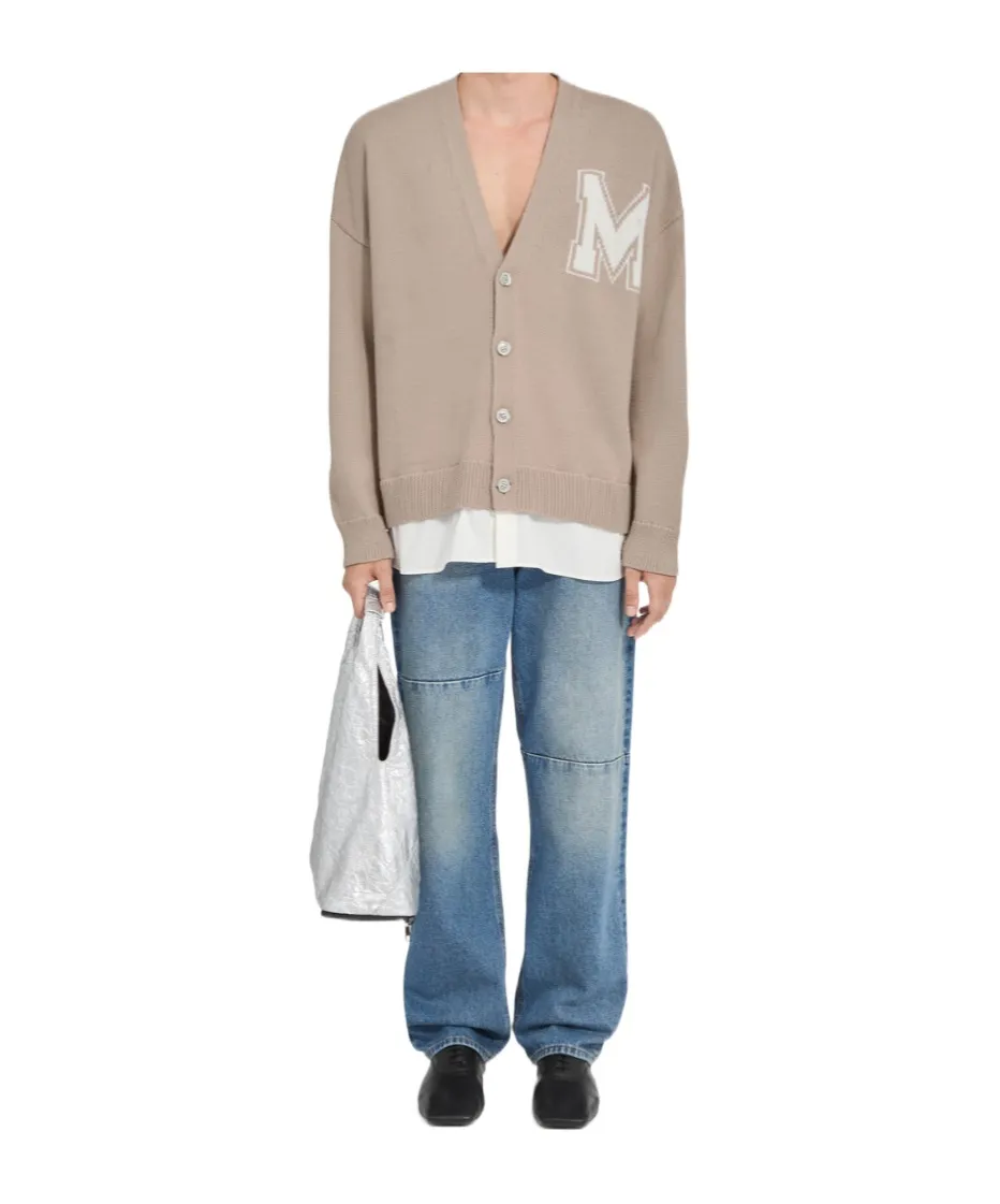Mm6 Maison Margiela Two-In-One Knit Cardigan