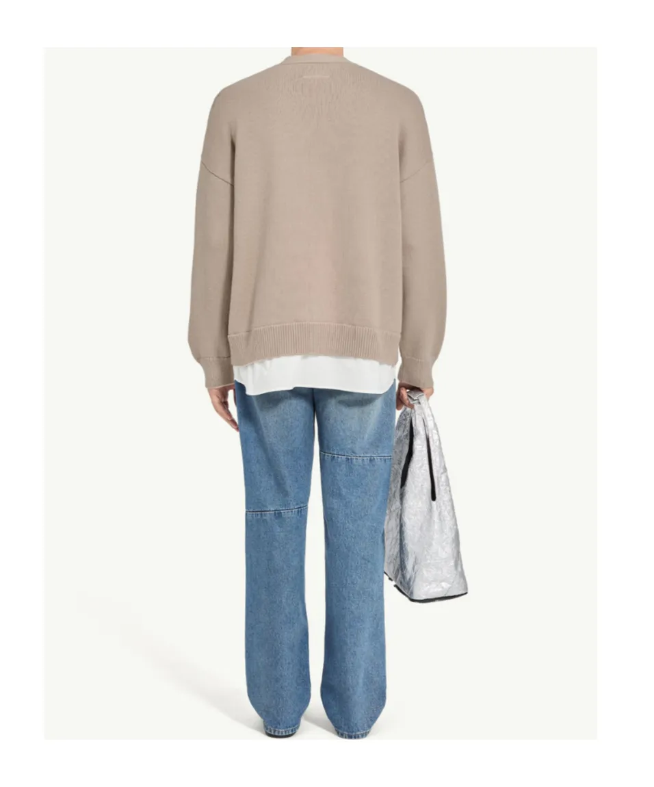 Mm6 Maison Margiela Two-In-One Knit Cardigan