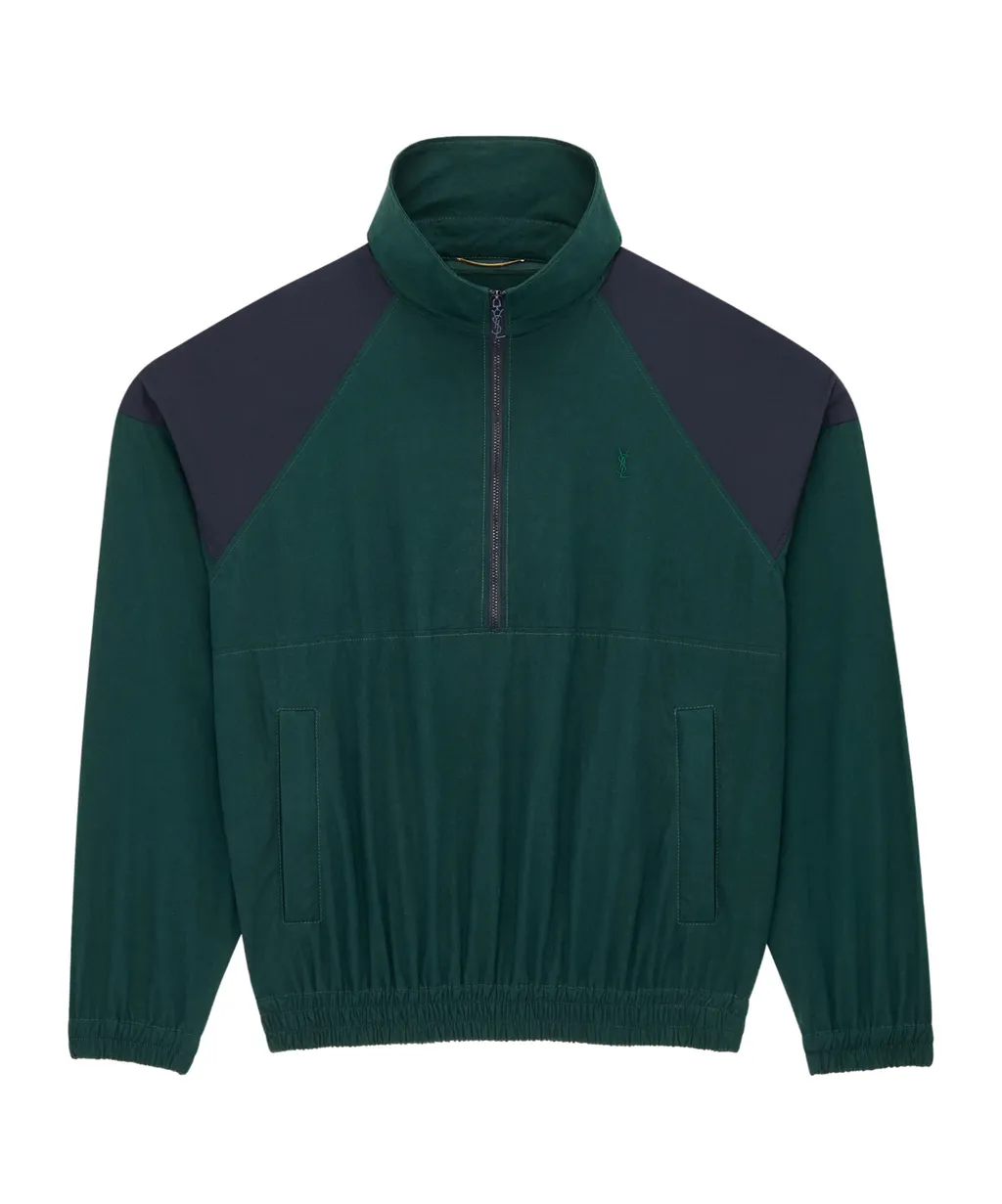 Cassandre Half-Zip Jacket In Cotton Canvas