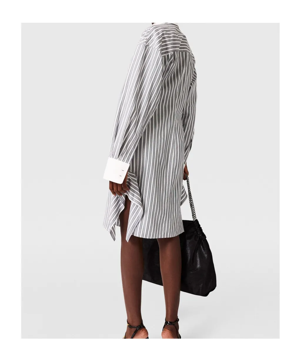 Stella Mccartney Long-Sleeve Pinstripe Shirt Dress