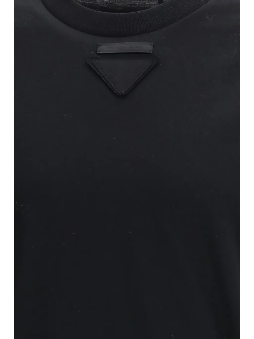 Prada Triangle-Patch Crewneck T-Shirt