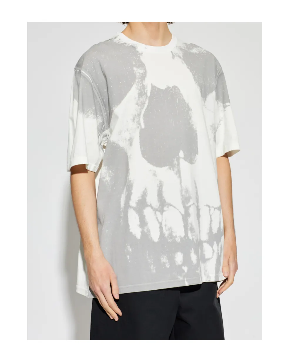 Alexander Mcqueen Skull Printed Crewneck T-Shirt
