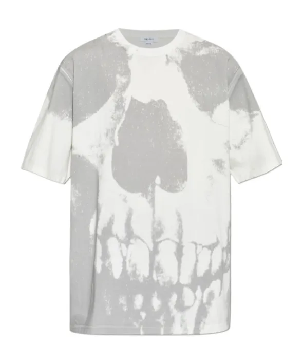 Alexander Mcqueen Skull Printed Crewneck T-Shirt