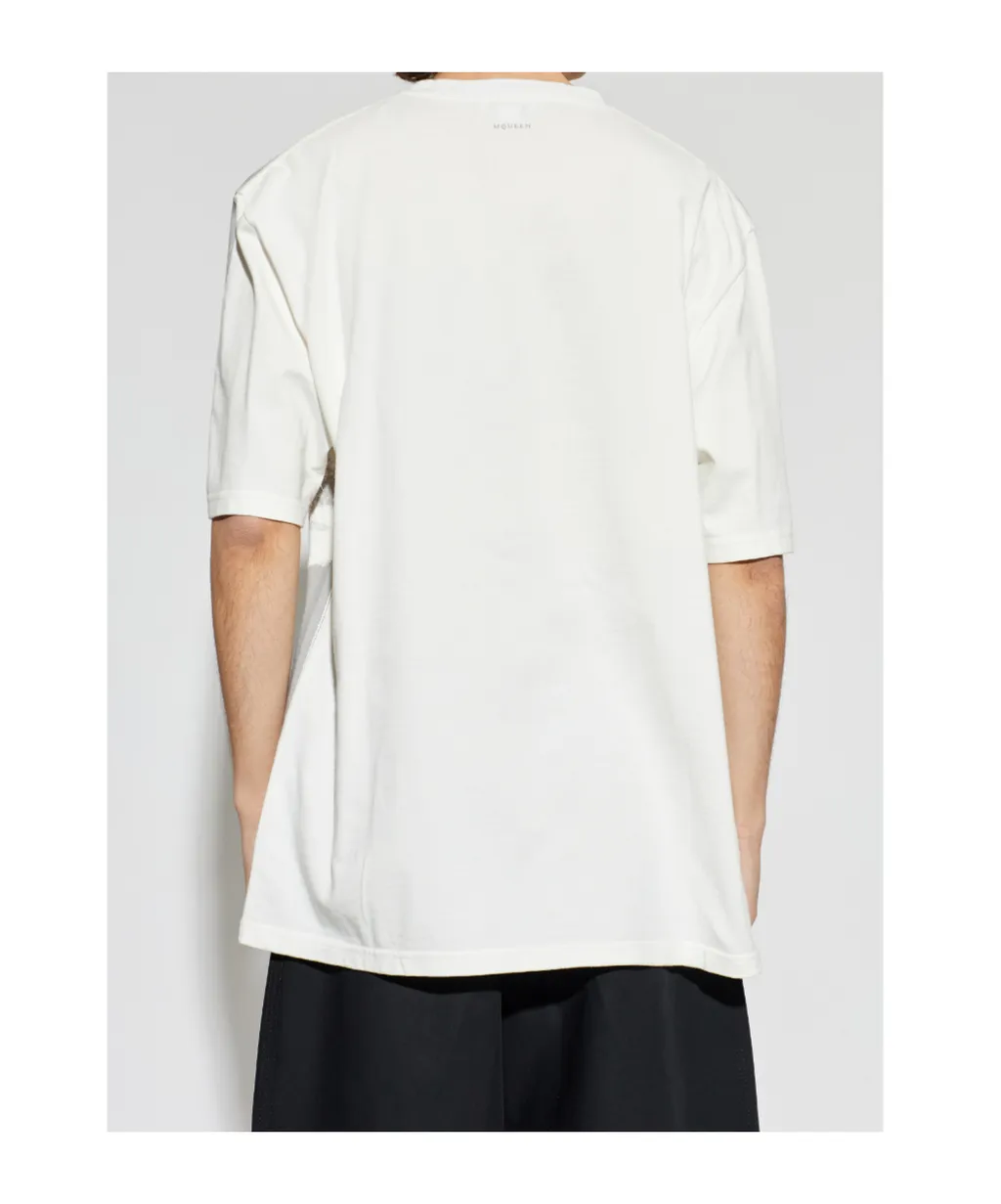 Alexander Mcqueen Skull Printed Crewneck T-Shirt