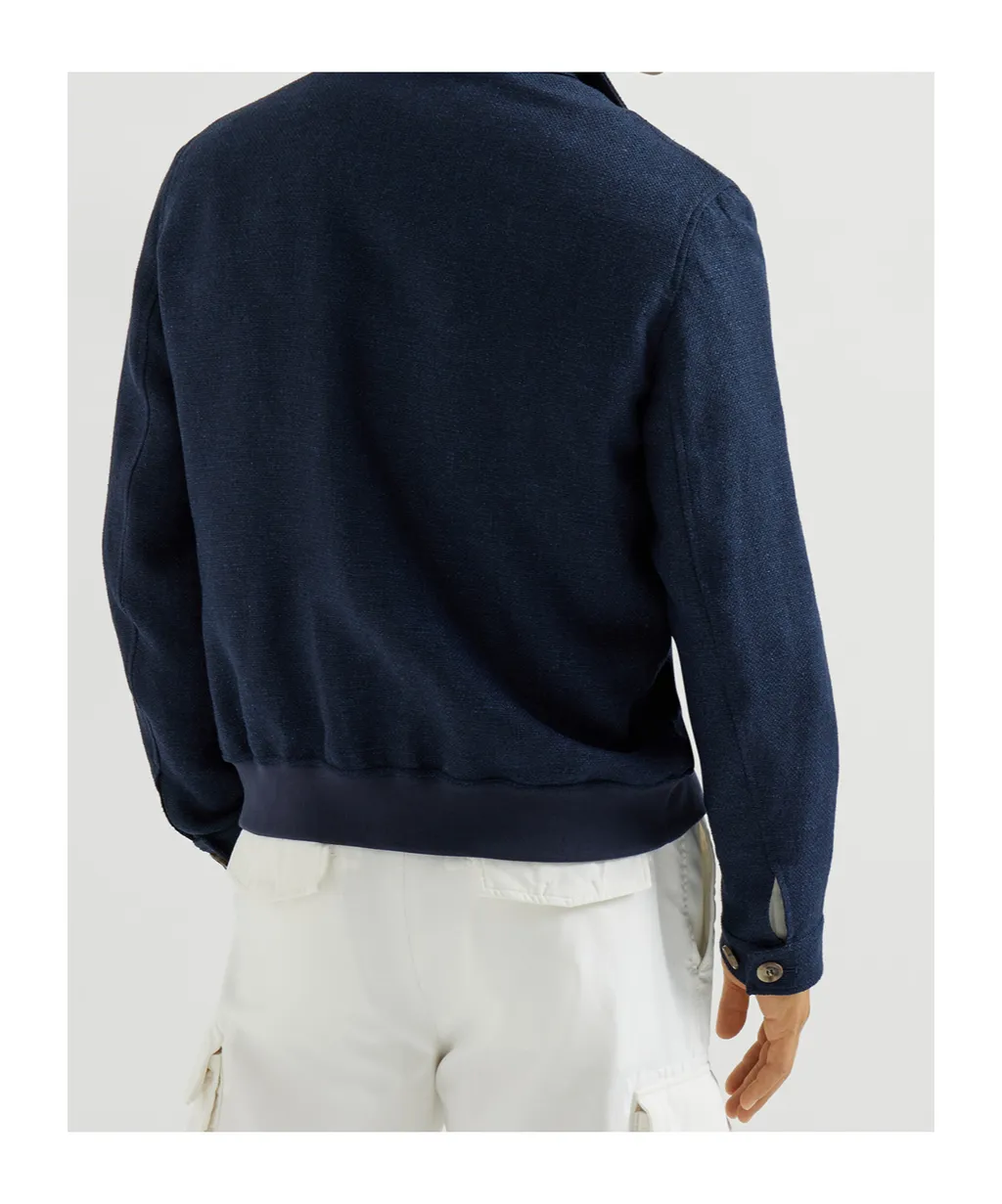 Button Hopsack Shirt Jacket