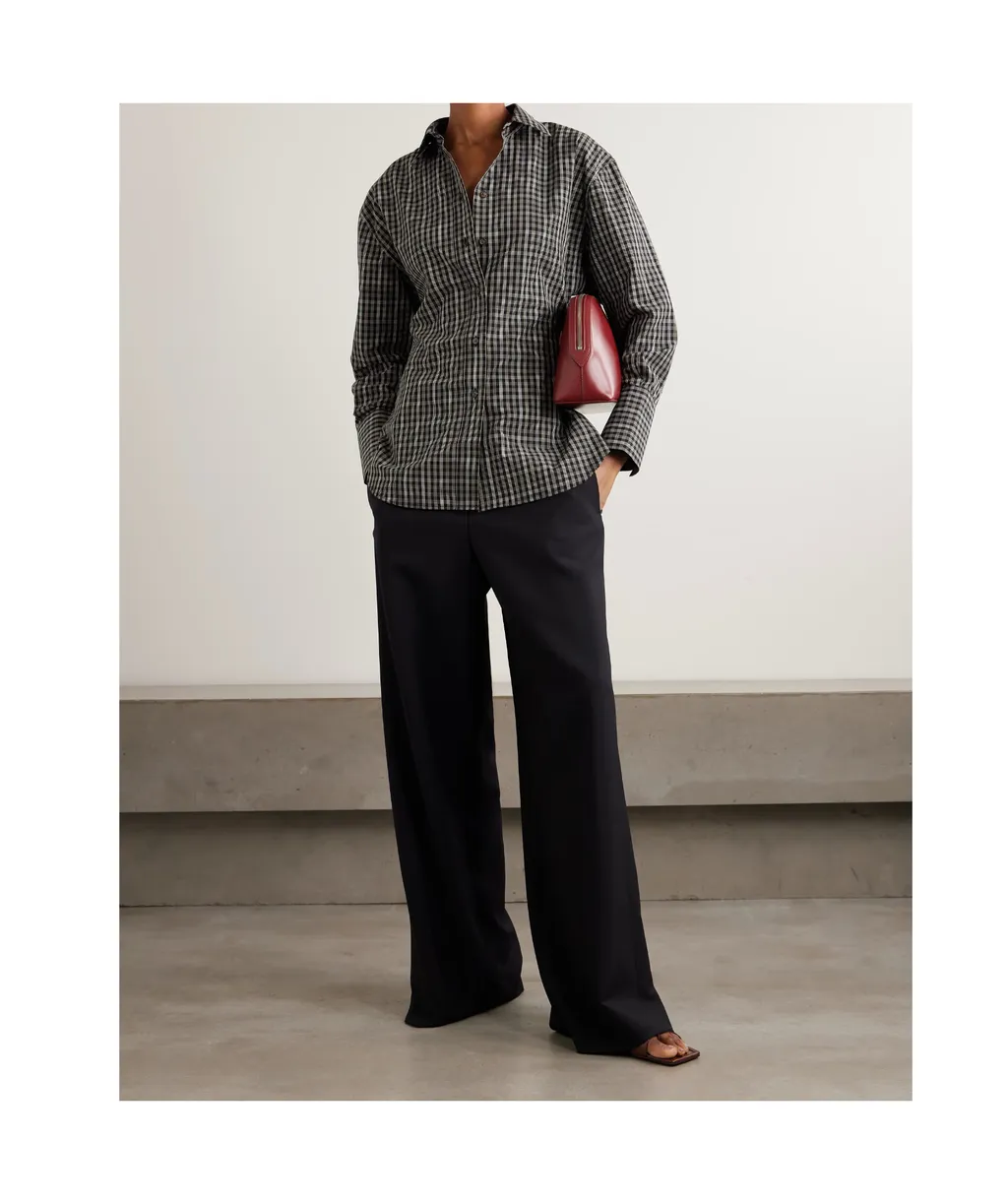 RÓHe Checked Buttoned Shirt