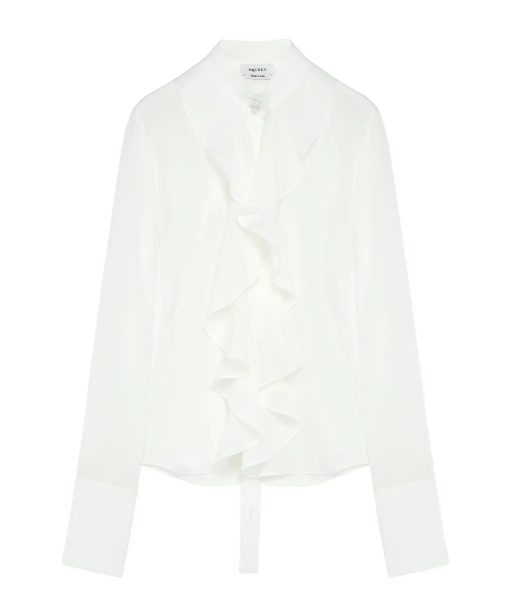 Alexander Mcqueen Ruffled Long-Sleeve Shirt
