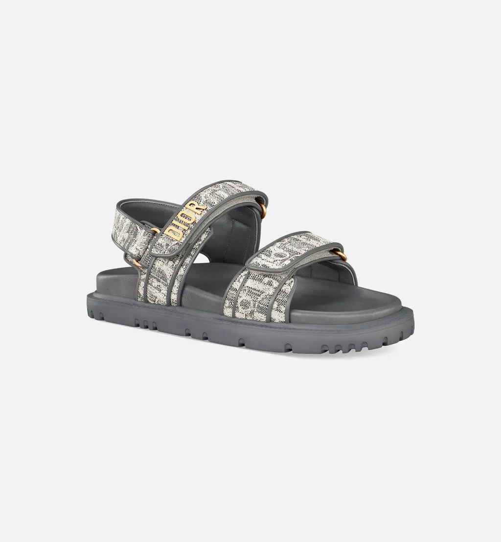 Christian Dior Dioract Logo Plaque Sandals