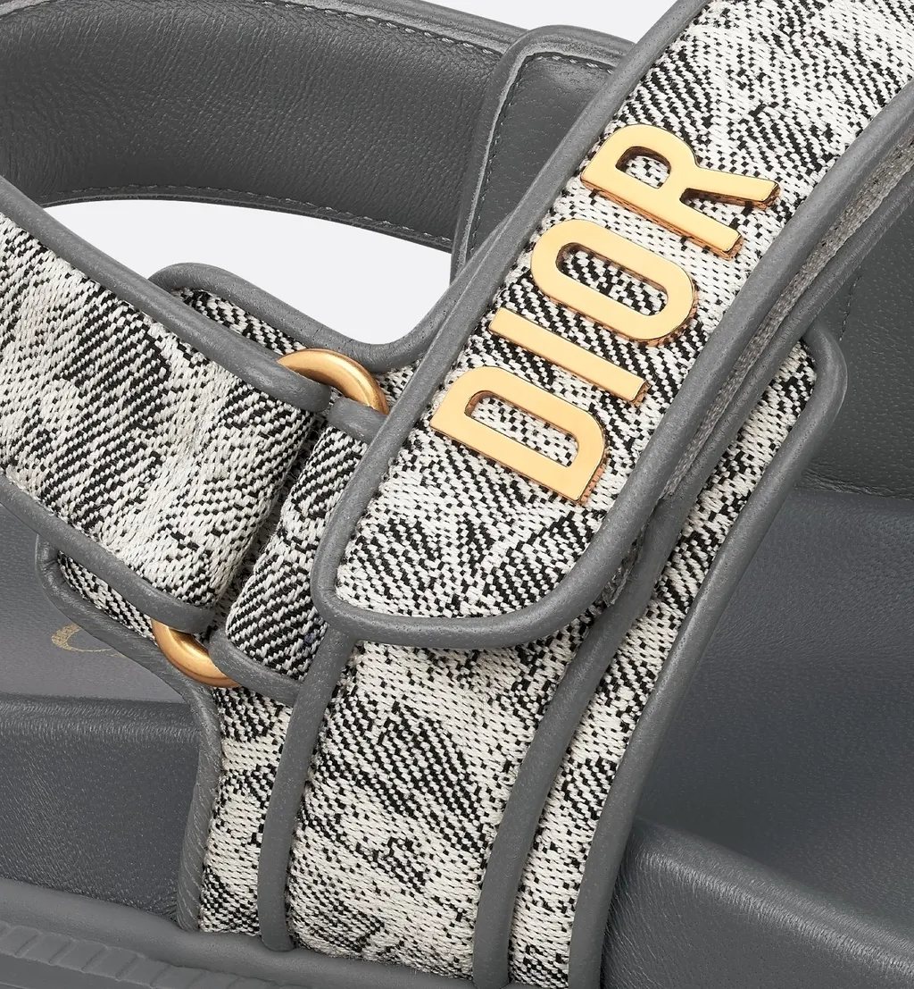 Christian Dior Dioract Logo Plaque Sandals