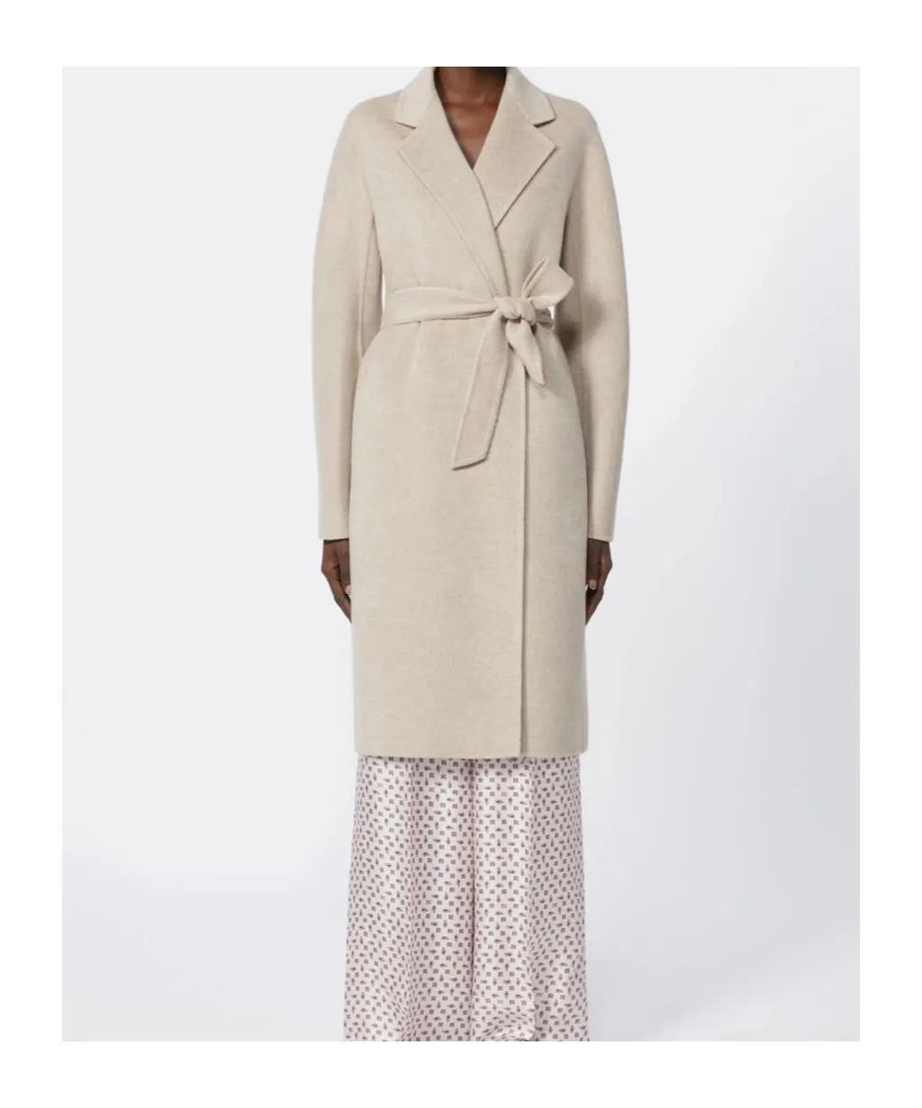 Cashmere Long-Sleeved Trench Coat