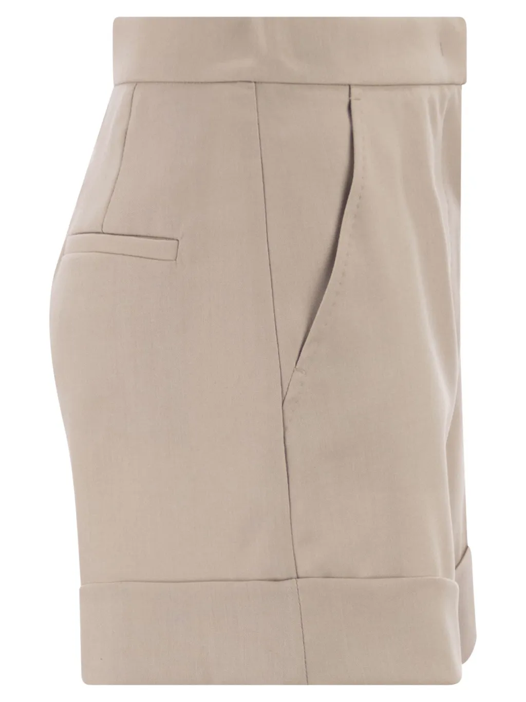 Wool, Mohair And Silk Canvas Shorts